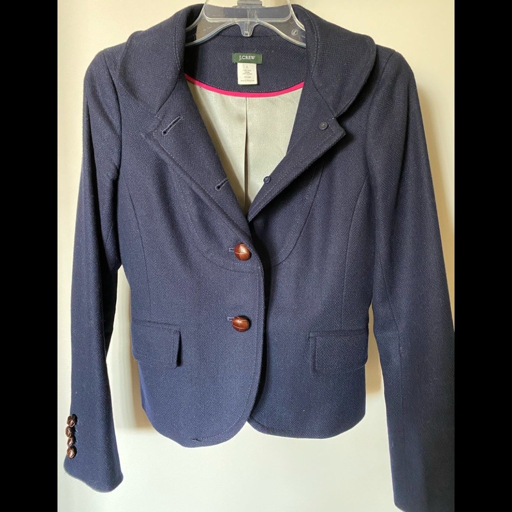 J. Crew women’s navy cropped jacket